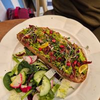 Sourdough bread with avocado, sundried tomatos etc. I think it was nr 3 on the bread menu at Veget in Prague
