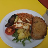 Veggie breakfast at Cafe Boscanova in Bournemouth