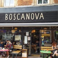 Cafe entrance at Cafe Boscanova in Bournemouth