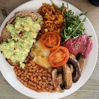 Vegan breakfast   at Cafe Boscanova in Bournemouth