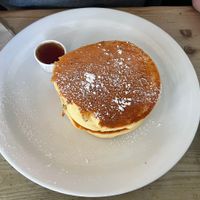 Vegan pancakes (with extra pancake)  at Cafe Boscanova in Bournemouth