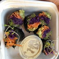 Raw sushi  at Nourish Wellness Cafe in Northampton