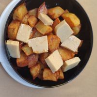 Never ever had such a fresh bio potato food with such a tasty delicious cheese! at Mayka in Belgrade