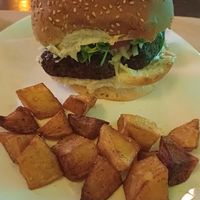 Seitan civipaci (sp) burger at Mayka in Belgrade