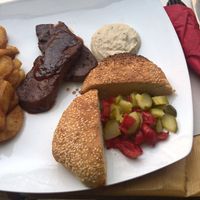 Seitan steak at Mayka in Belgrade