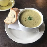 Vegan Minted Courgette & Coconut Soup   at Cafe Sia in Isle Of Skye
