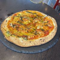 Traditional Margarita with vegan cheesee  at Cafe Sia in Isle Of Skye