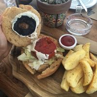Bad Veggie Burger  at Nice n Easy in Mykonos