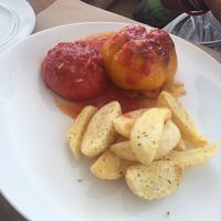 Stuffed Peppers  at Nice n Easy in Mykonos