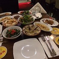 Vegetarian Meze (request vegan) more food than this arrived  at Maqam Al Sultan in Larnaca