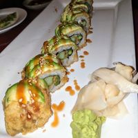 Dragon Roll deep fried at UCHU Sushi in Portland