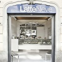 Storefront  at Gelateria Latteneve in Milan