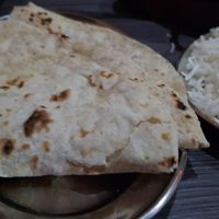 Chapatis and rice at Raj Tandoori in Newcastle Upon Tyne