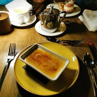 Vegan crème brûlée at Fairmont Le Chateau Montebello in Montebello