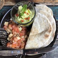 Hummus & veggies  at Bali Eco Deli in Lembongan