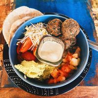 Falafel Buddha Bowl  at Bali Eco Deli in Lembongan