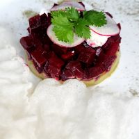 Beetroot Tartare at Bali Eco Deli in Lembongan