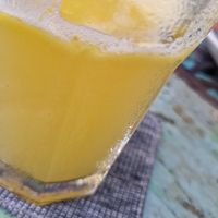 Pineapple juice at Bali Eco Deli in Lembongan