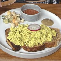 Scrambled tofu   at Bali Eco Deli in Lembongan