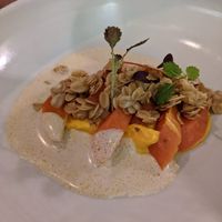 Lovely well balanced carrot dish with lots of flavour and texture at Yellow in Sydney