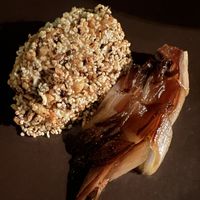 Cashew cheese with roast eschalot  #Veganuary at Yellow in Sydney