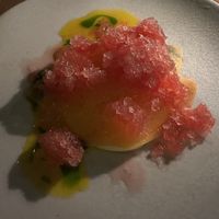 Melon with watermelon granita  #Veganuary at Yellow in Sydney