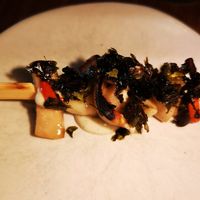 Mushroom Skewer + Whipped Tofu + Chilli at Yellow in Sydney