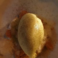 Honeydew sorbet, coconut, sorbet and peppermint at Yellow in Sydney