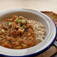 Vegan stew at Sprout Health Foods in Newquay