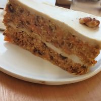Carrot cake, packed with carrot. at Sprout Health Foods in Newquay