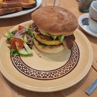 Tofu benedict muffin at Green Kitchen in Brighton