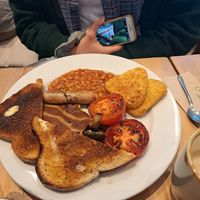 Full english breakfast at Green Kitchen in Brighton