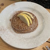 Lemon and sugar pancakes  at Green Kitchen in Brighton