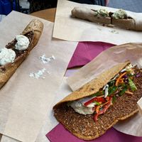 Vegan Pies and the Za'atar Wrap at Feyrouz in Athens