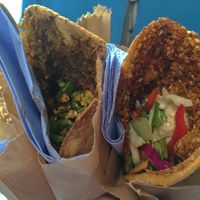 Vegan wraps at Feyrouz in Athens