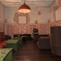 One of the sitting places.  at Im Herzen Afrikas in Mainz