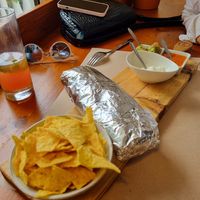 Veggie burrito at Earth Shop and Cafe in Carvoeiro