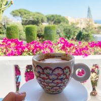 Coffee with a view  at Earth Shop and Cafe in Carvoeiro