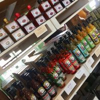 Spice sauces, mild, hot and extra hot😊 at Earth Shop and Cafe in Carvoeiro