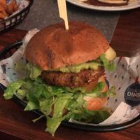 Vegan veggie burger with avo  at The Diner - Strand in London