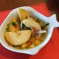 banana ceviche at Udon in Recife