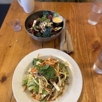 Spicy Thai peanut and basil saladd  at Bounty Kitchen - East Queen Anne in Seattle