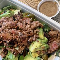 Vegan taco bowl with the dressing   at B.GOOD in South Portland