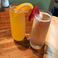 Mimosas at Pickle Jar Kitchen in Falmouth