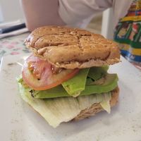 avocado sandwich at Mamashana in Nazca