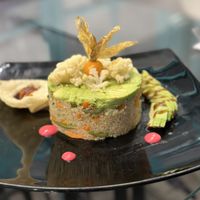 Quinoa with veggies and avocado  at Mamashana in Nazca