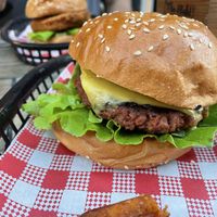 Vegan flagship burger   at The Hold in Manly