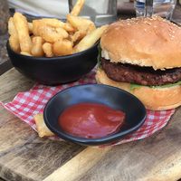 Blue cheese burger at The Hold in Manly