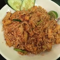 Vegan Pad Thai at Yellow Ginger in Greenville