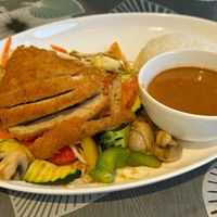 Hong Kong style vegan 'chicken' at Asia-Chay Vegan Cuisine in Bottrop